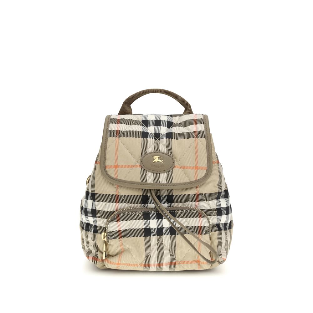 Beige Polyamide Backpack