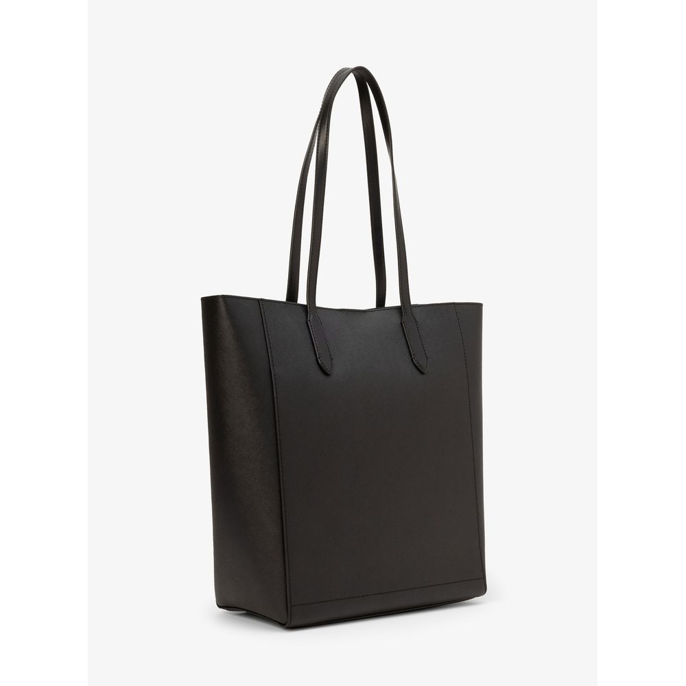 Black Leather Tote Bag
