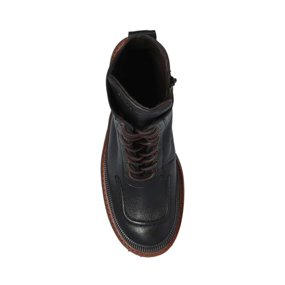 Black Calfskin Boots