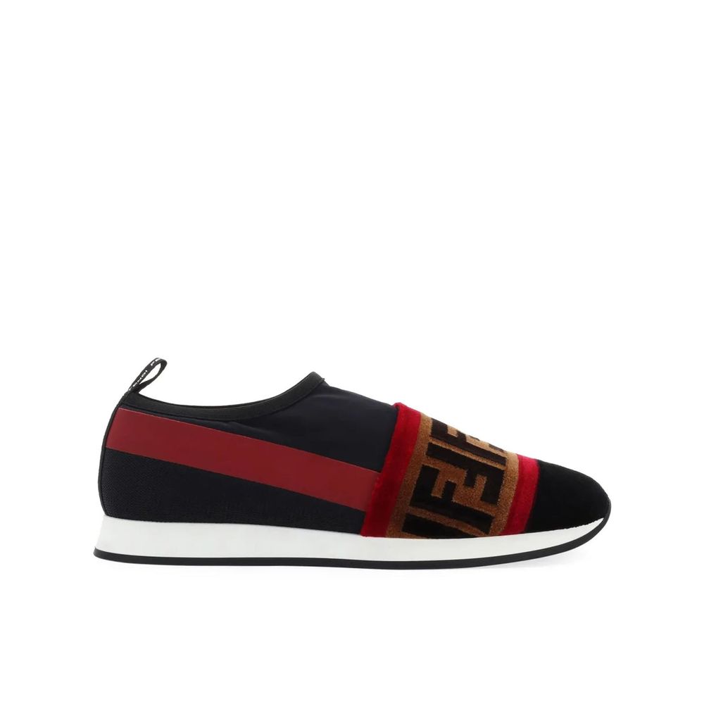 Black Fabric Sneakers