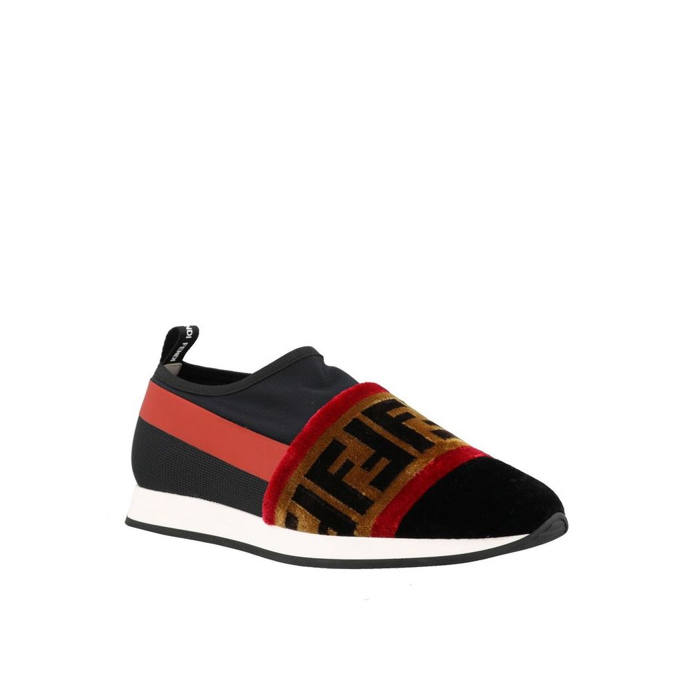Black Fabric Sneakers