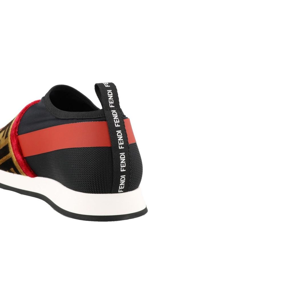 Black Fabric Sneakers