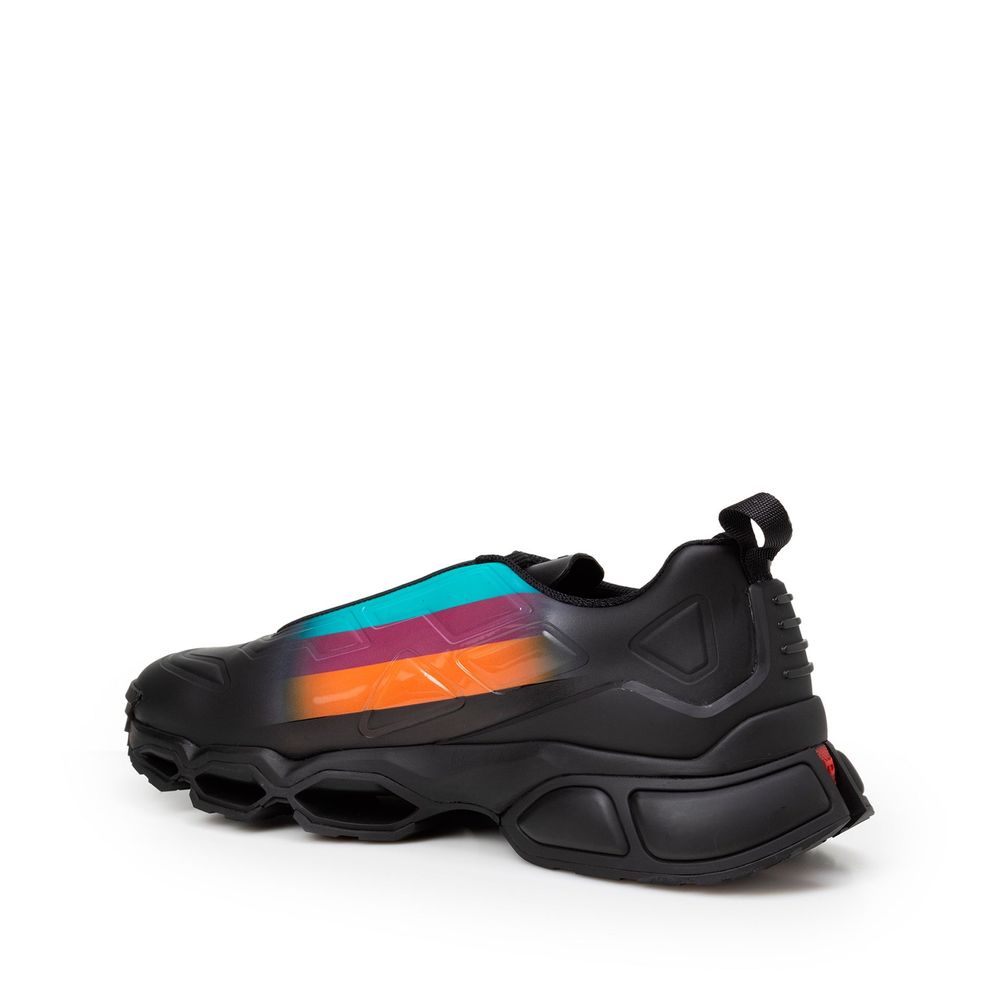 Black Rubber Athletic Sneakers