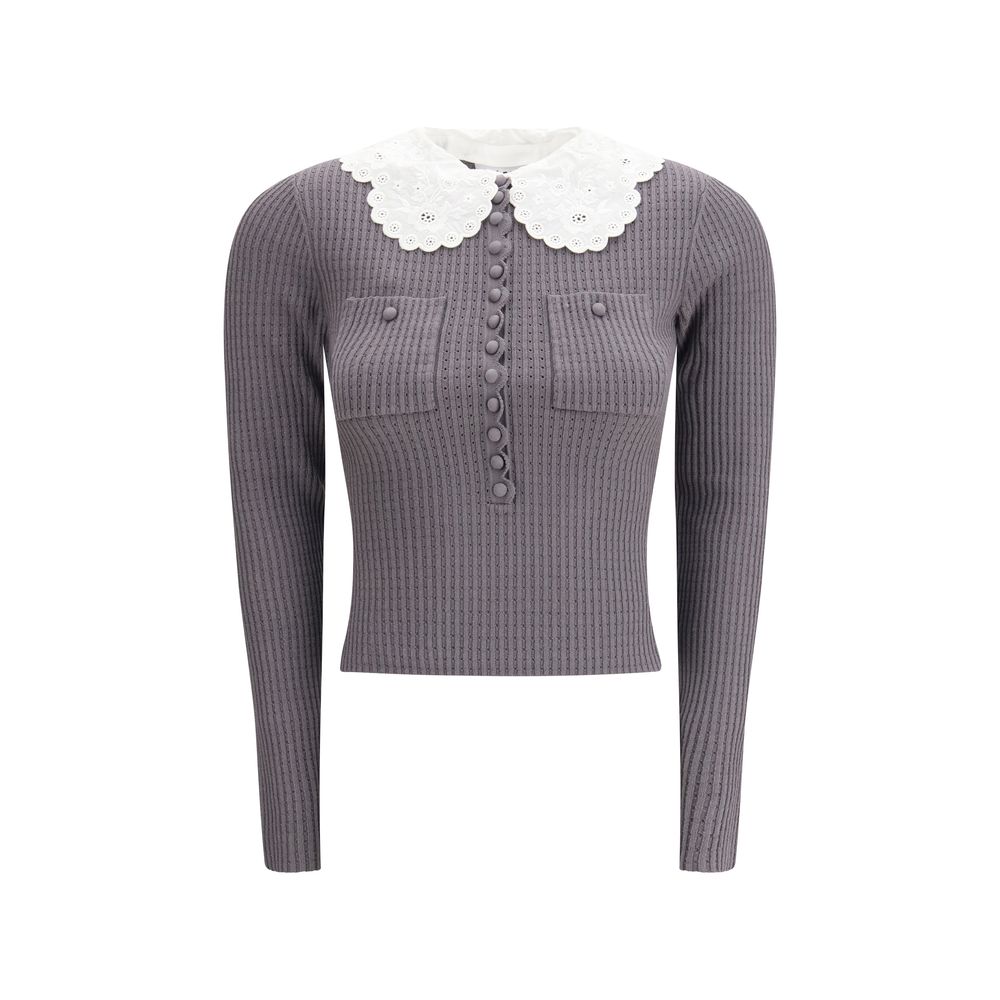 Gray Viscose Shirt