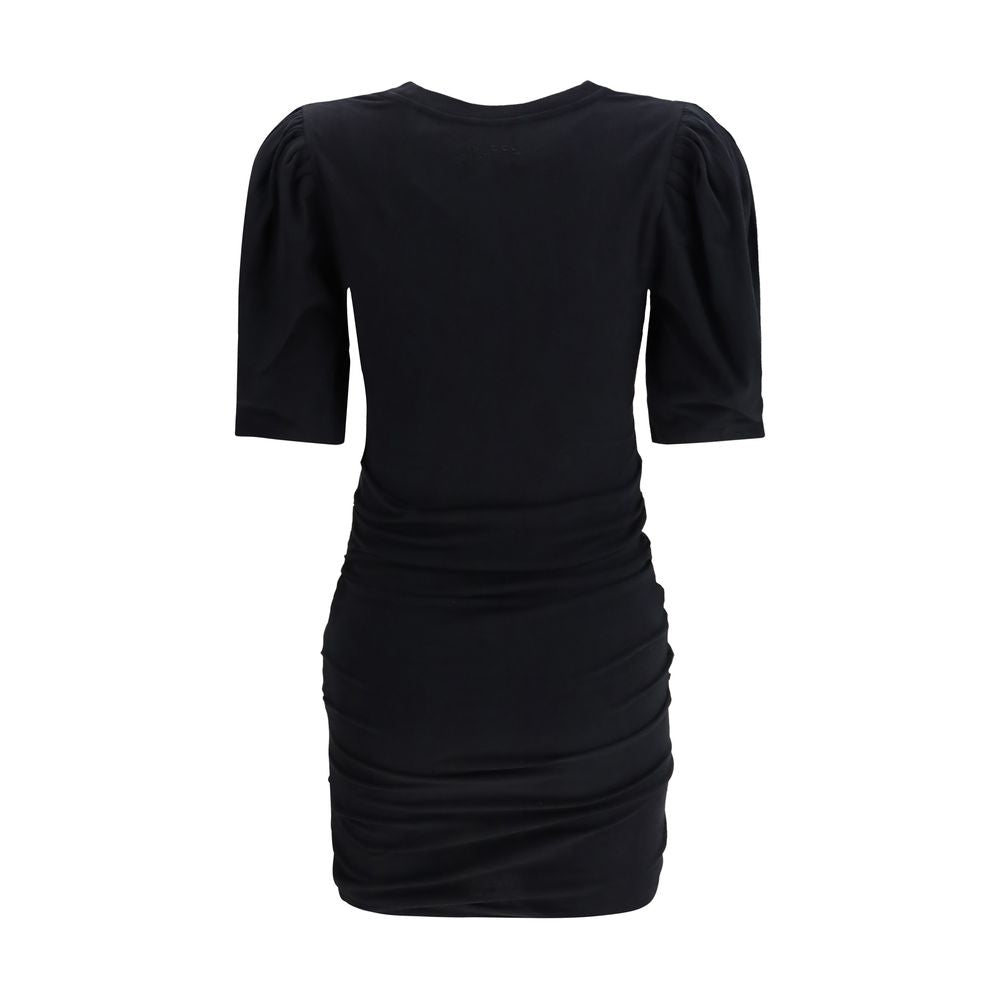 Black Cotton Casual Dress