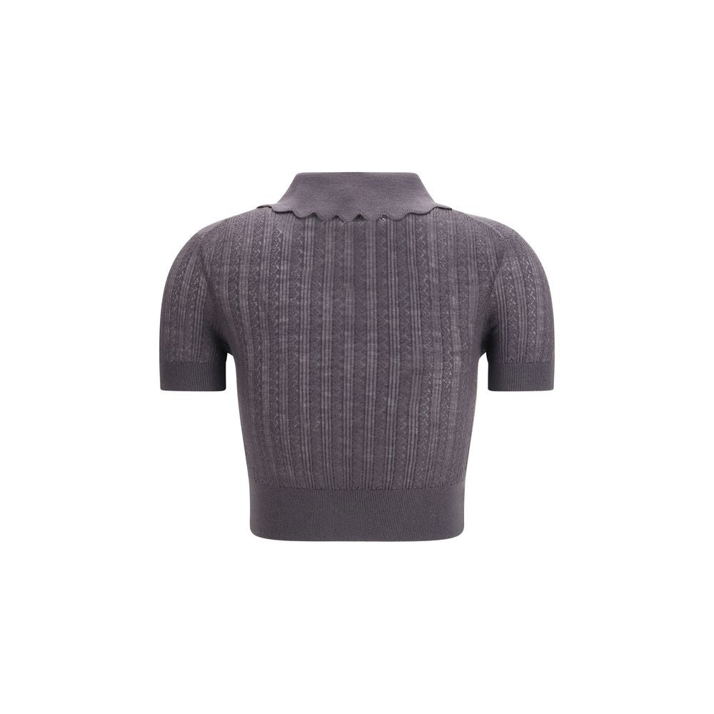Gray Wool Blouse