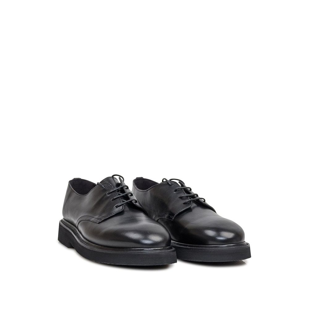Black Calfskin Oxfords And Derbies