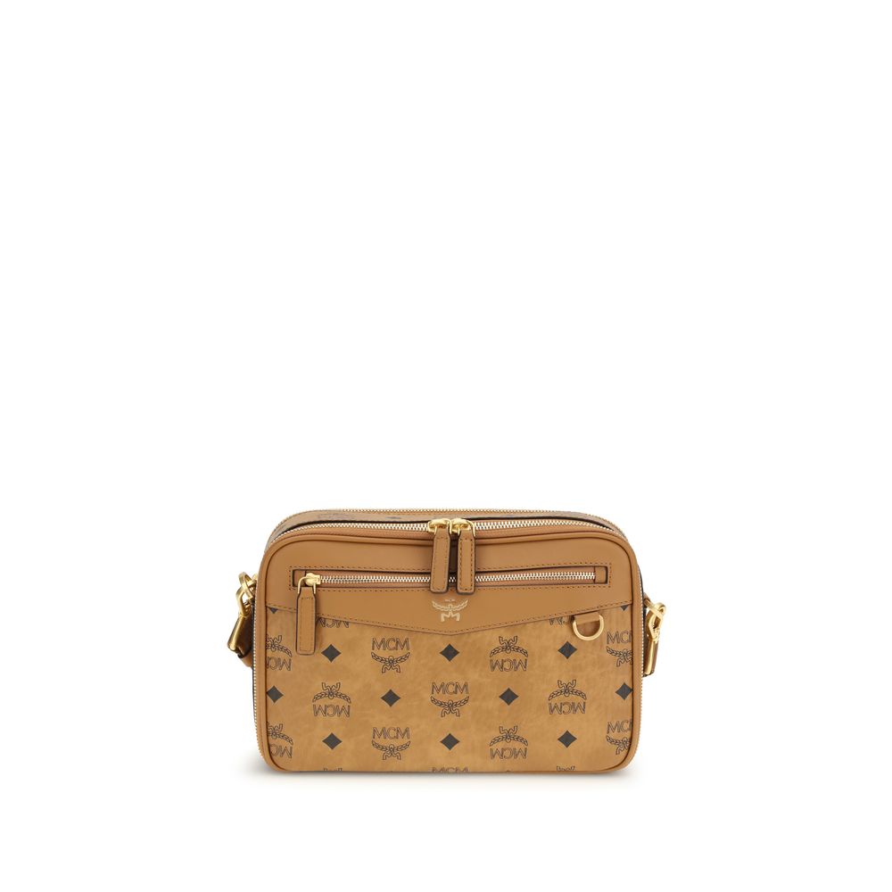 Beige Fabric Shoulder Bag