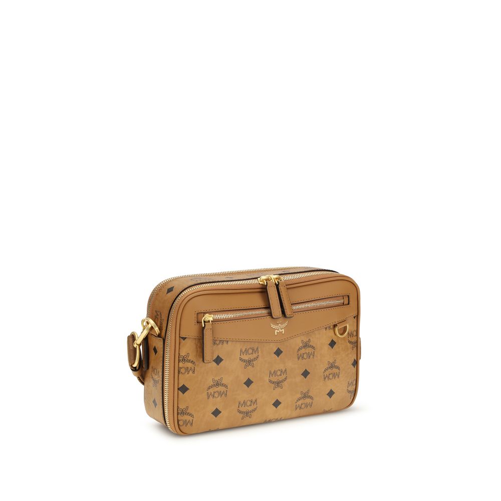 Beige Fabric Shoulder Bag