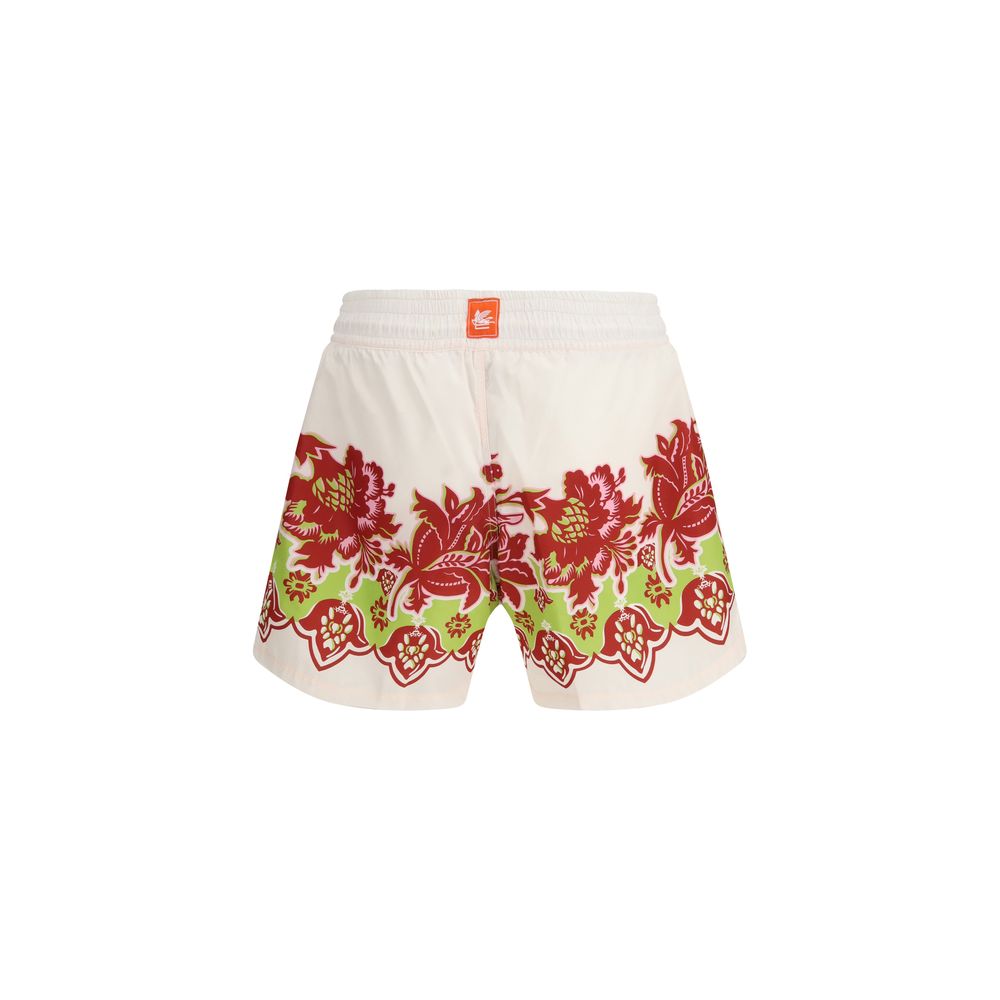 Multicolor Polyester Shorts