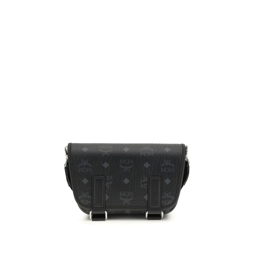 Black Fabric Shoulder Bag