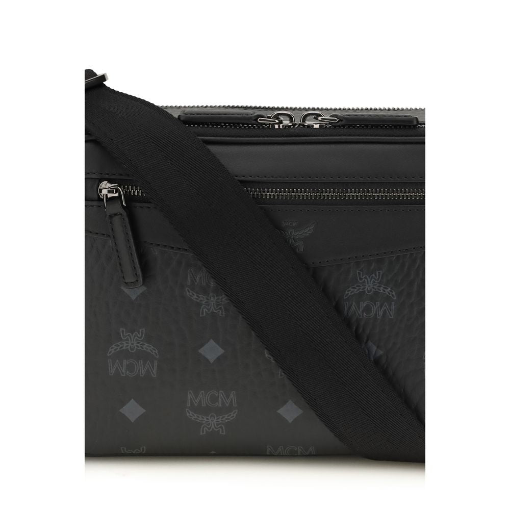 Black Fabric Shoulder Bag