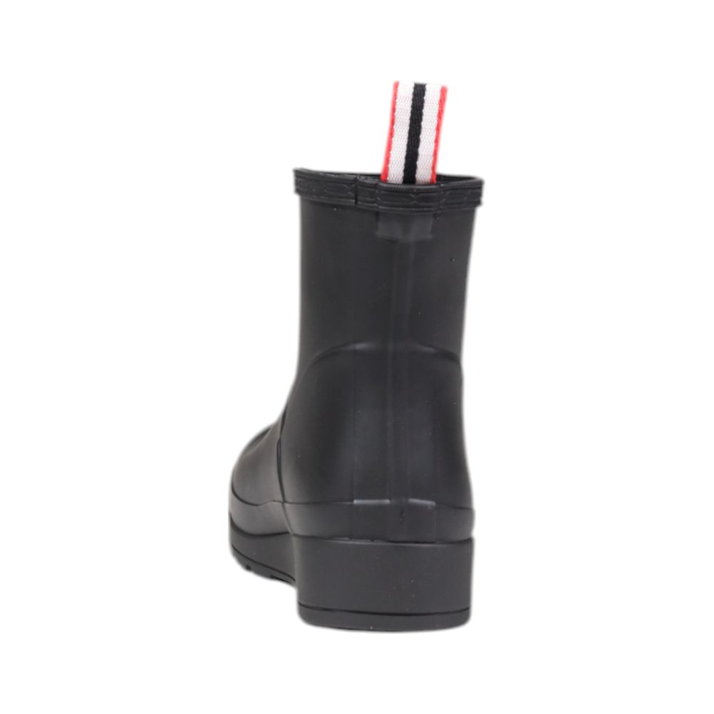 Black Recycled Polyester Ankle Boots