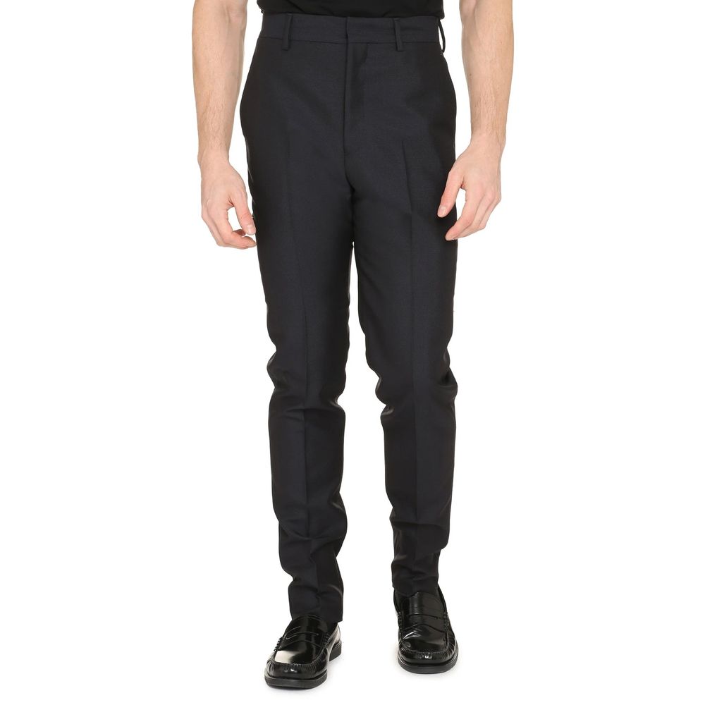 Blue Mohair Dress Pants