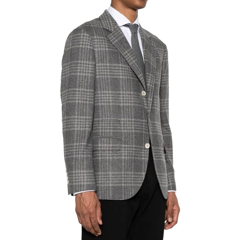 Gray Cashmere Blazer