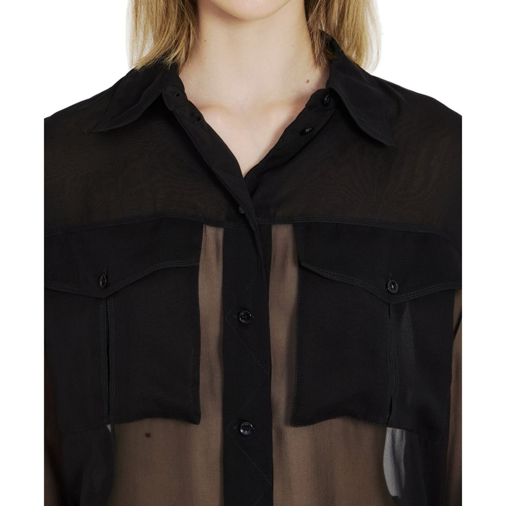 Black Silk Shirt