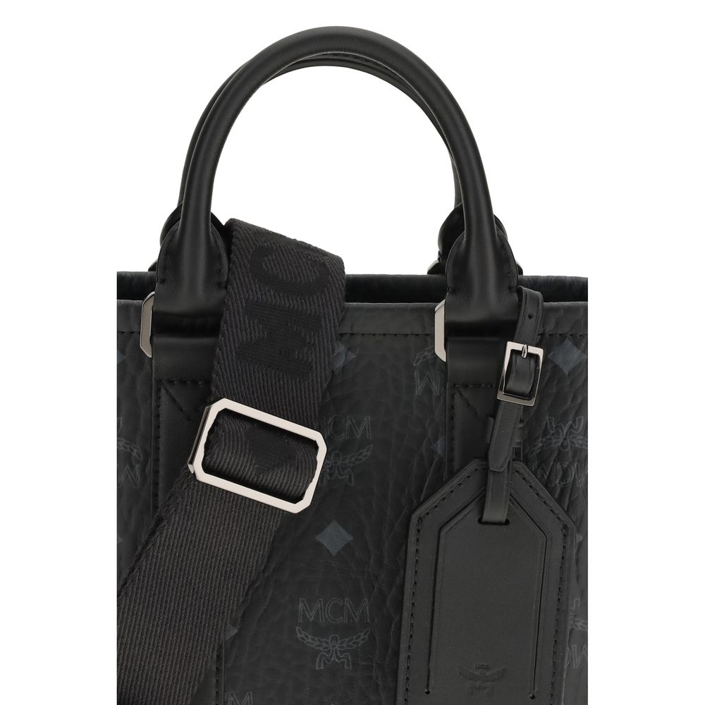 Black Fabric Shoulder Bag