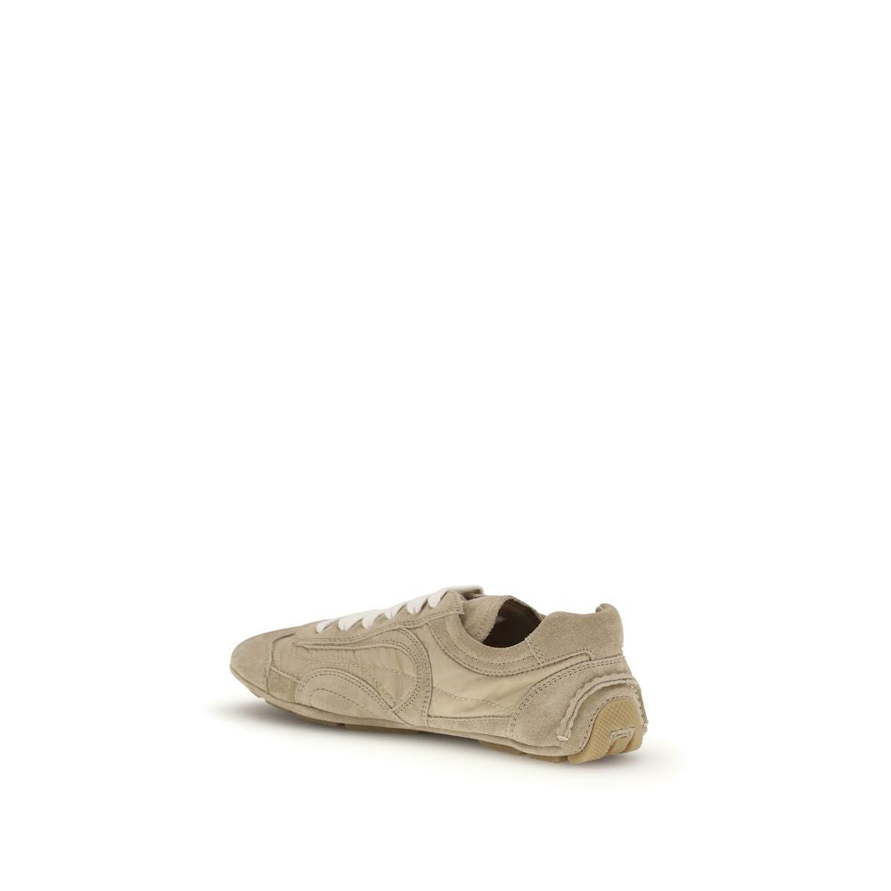 Beige Lamb Ovis Aries Aries Athletic Sneakers
