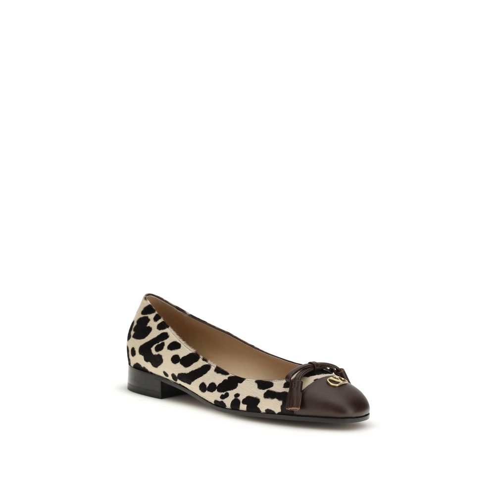 Multicolor Calf Leather Bos Taurus Ballet Flats