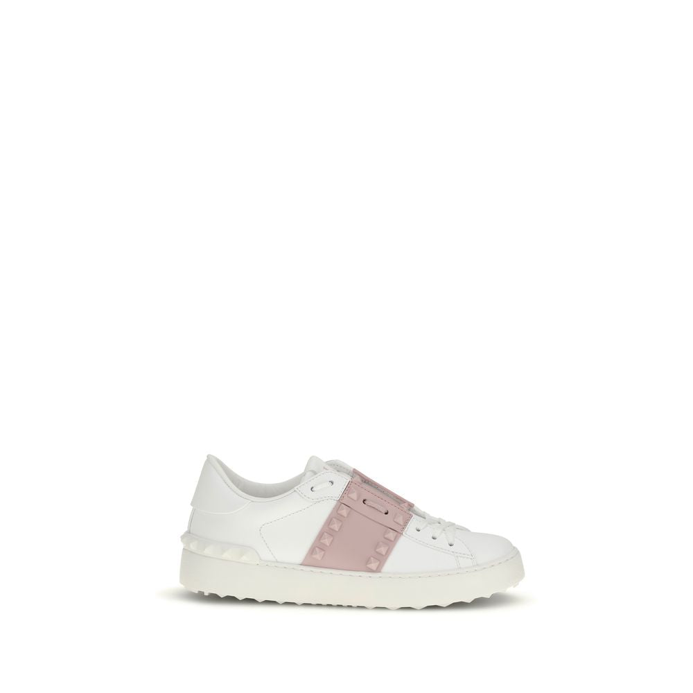White Calf Leather Bos Taurus Athletic Sneakers