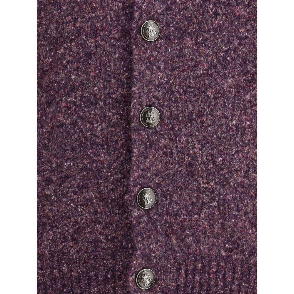 Multicolor Alpaca Vicugna Pacos Cardigan
