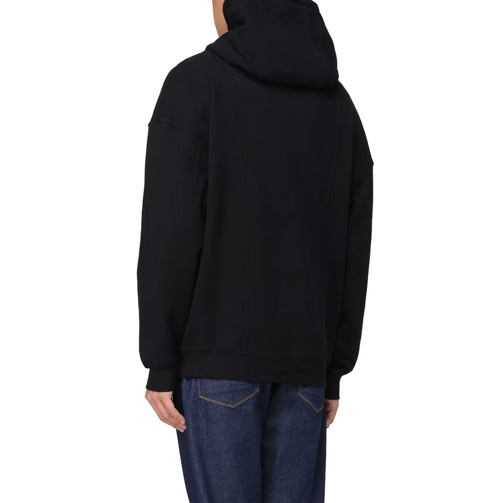 Black Cotton Sweatshirt