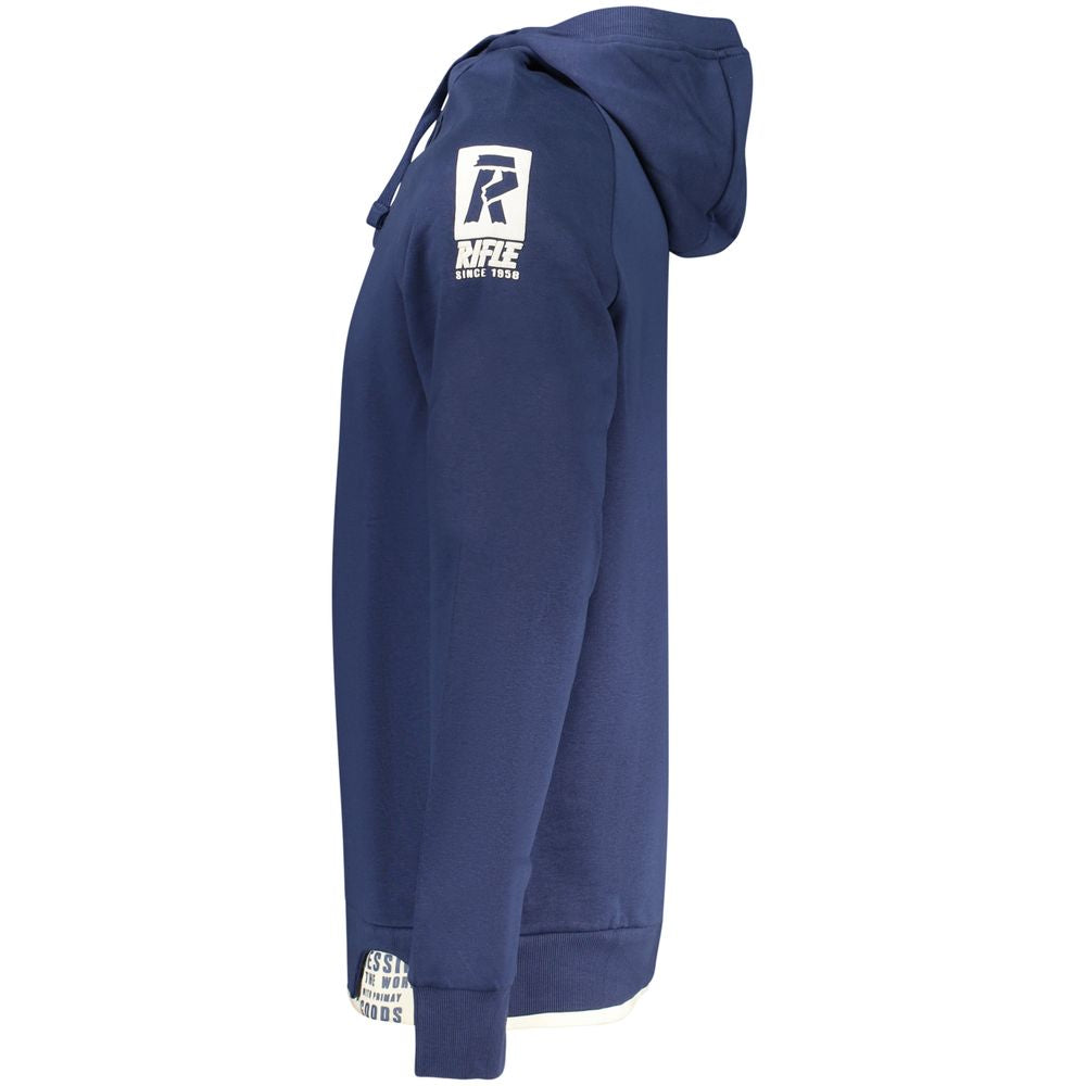 Blue Cotton Men's Sweatshirt
