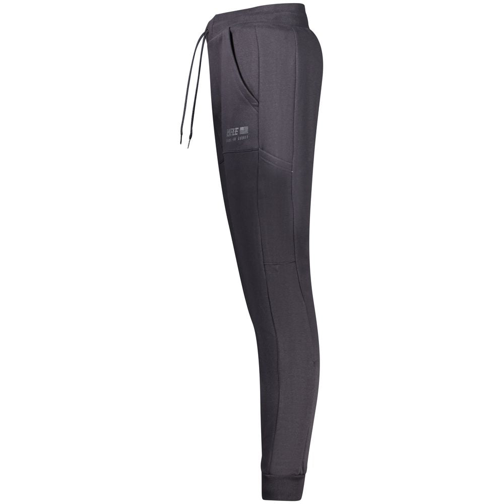 Blue Cotton Men's Track Pant