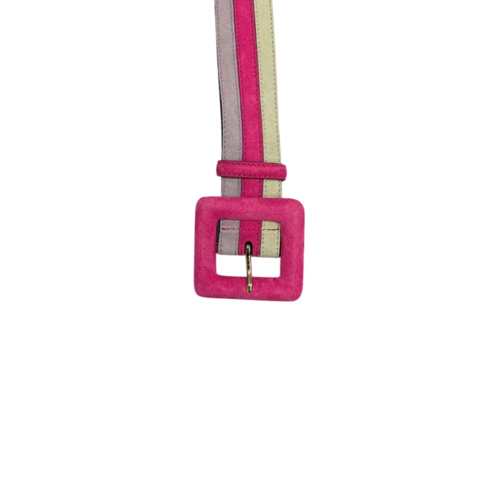 Multicolor Leather Women Belt