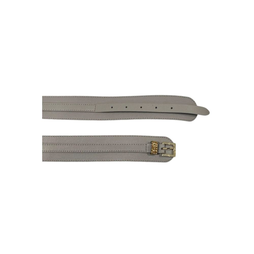 Grey Genuine Leather Women's Belt