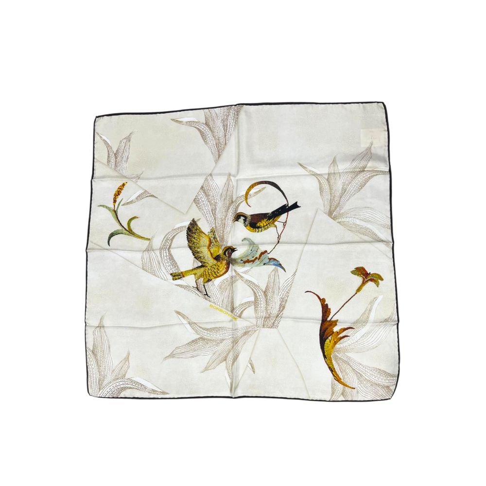 Beige Silk Scarf