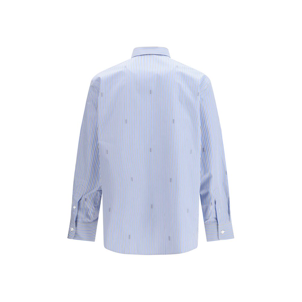 Light Blue Cotton Pattern Shirt