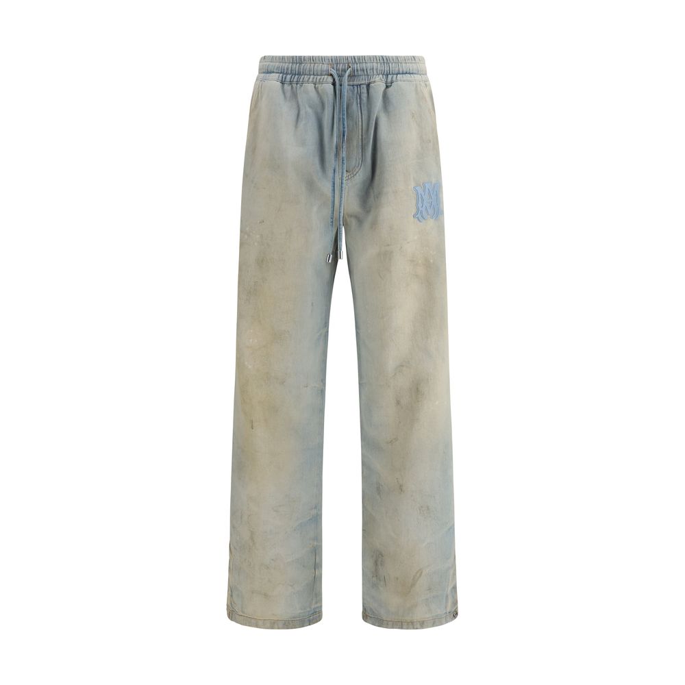 Blue Cotton Relaxed Fit Jeans