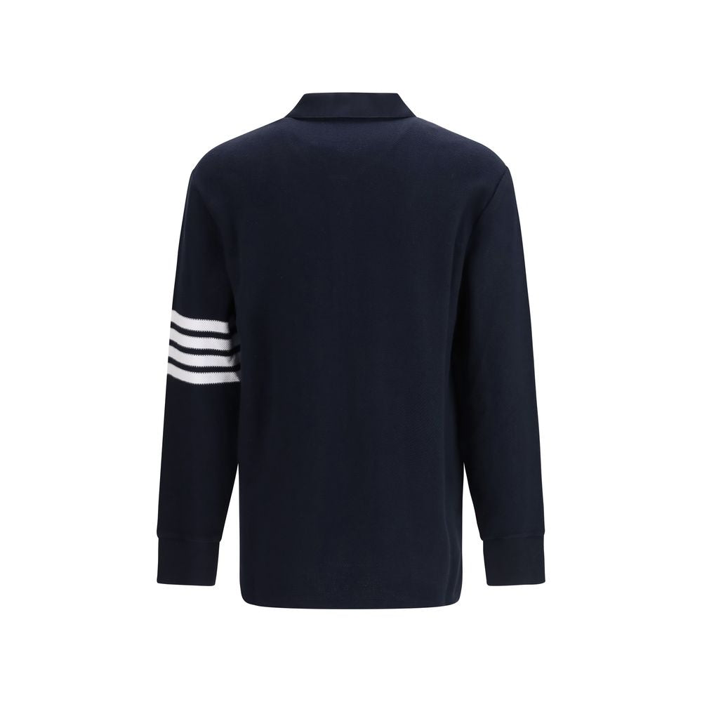 Blue Cotton Polo Shirt