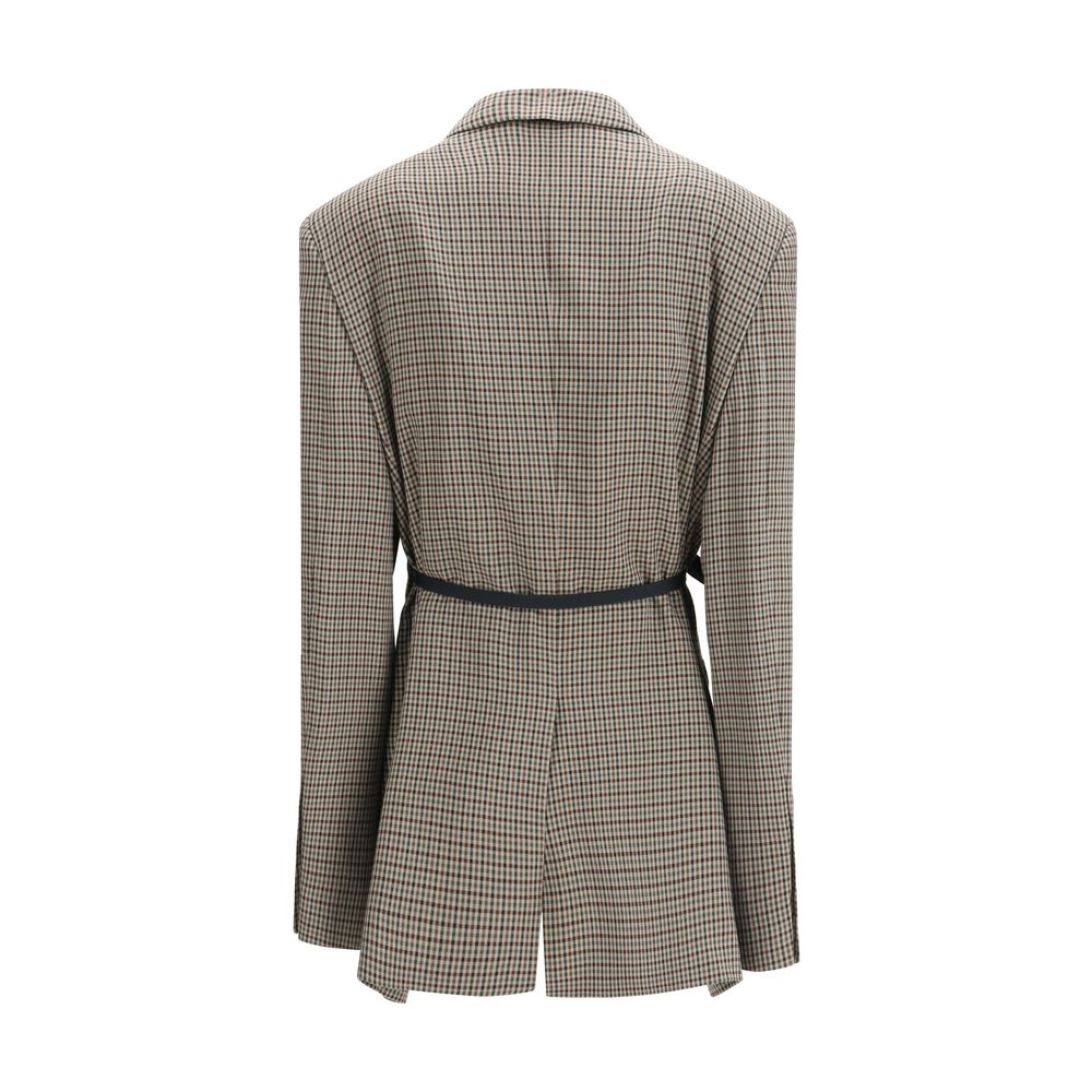 Multicolor Lyocell Coat