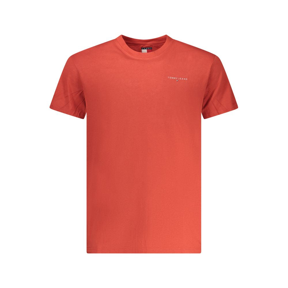 Red Cotton Men T-Shirt