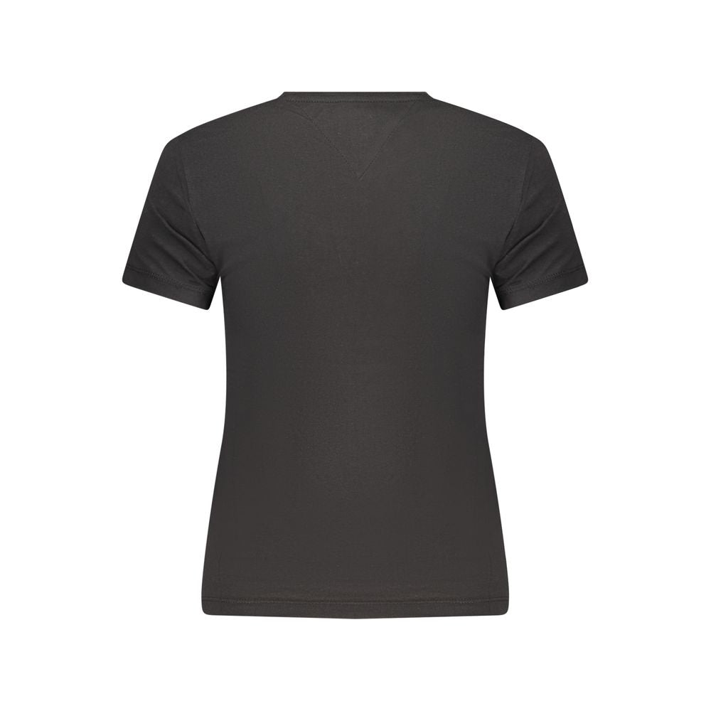 Black Cotton Women's T-Shirt