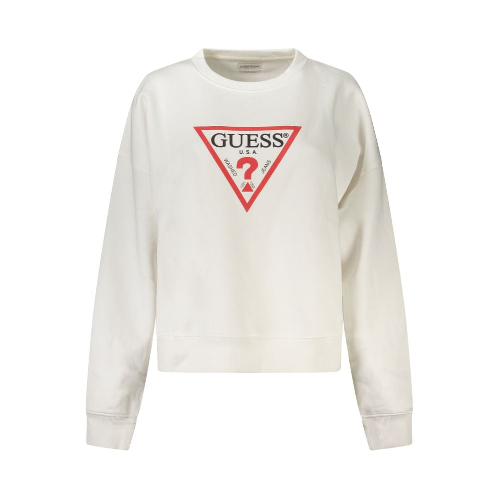 Bianco Cotton Women Sweatshirt