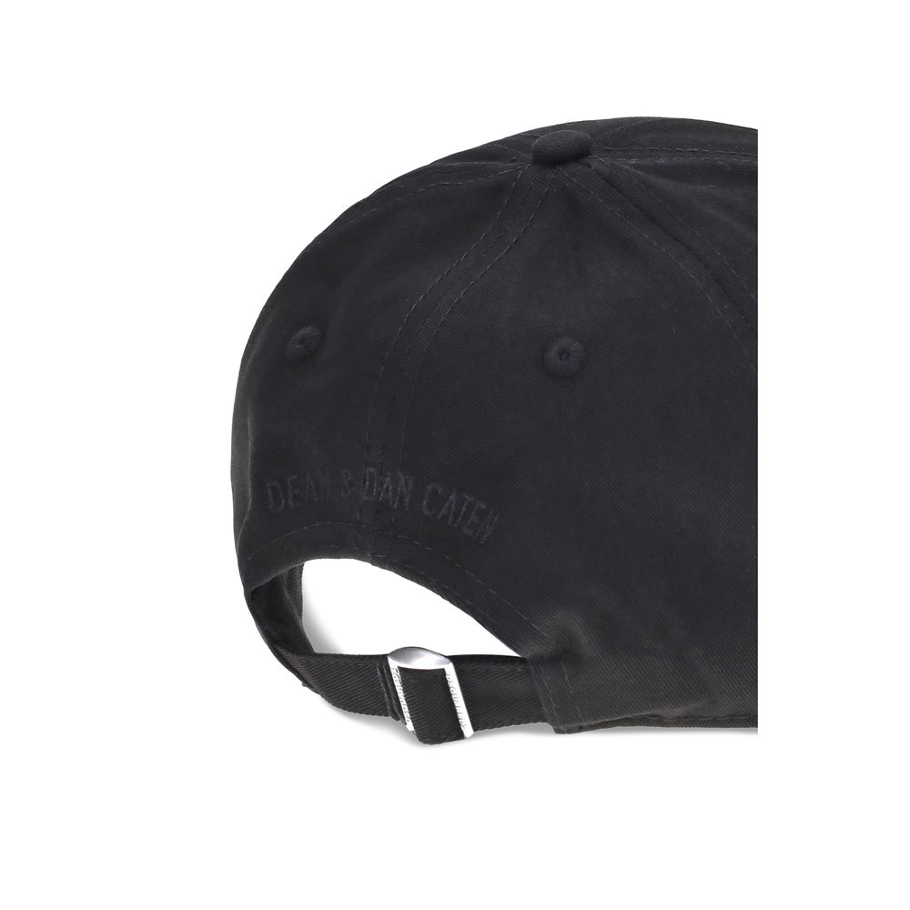 Black Cotton Cap (Baseball Hat)