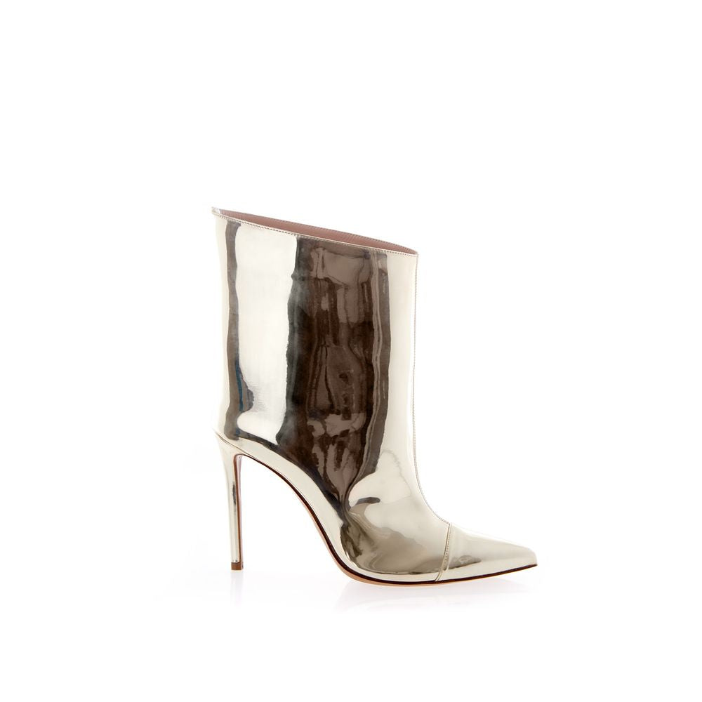 Multicolor Patent Leather Ankle Boots