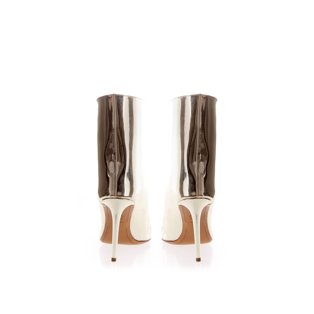 Multicolor Patent Leather Ankle Boots