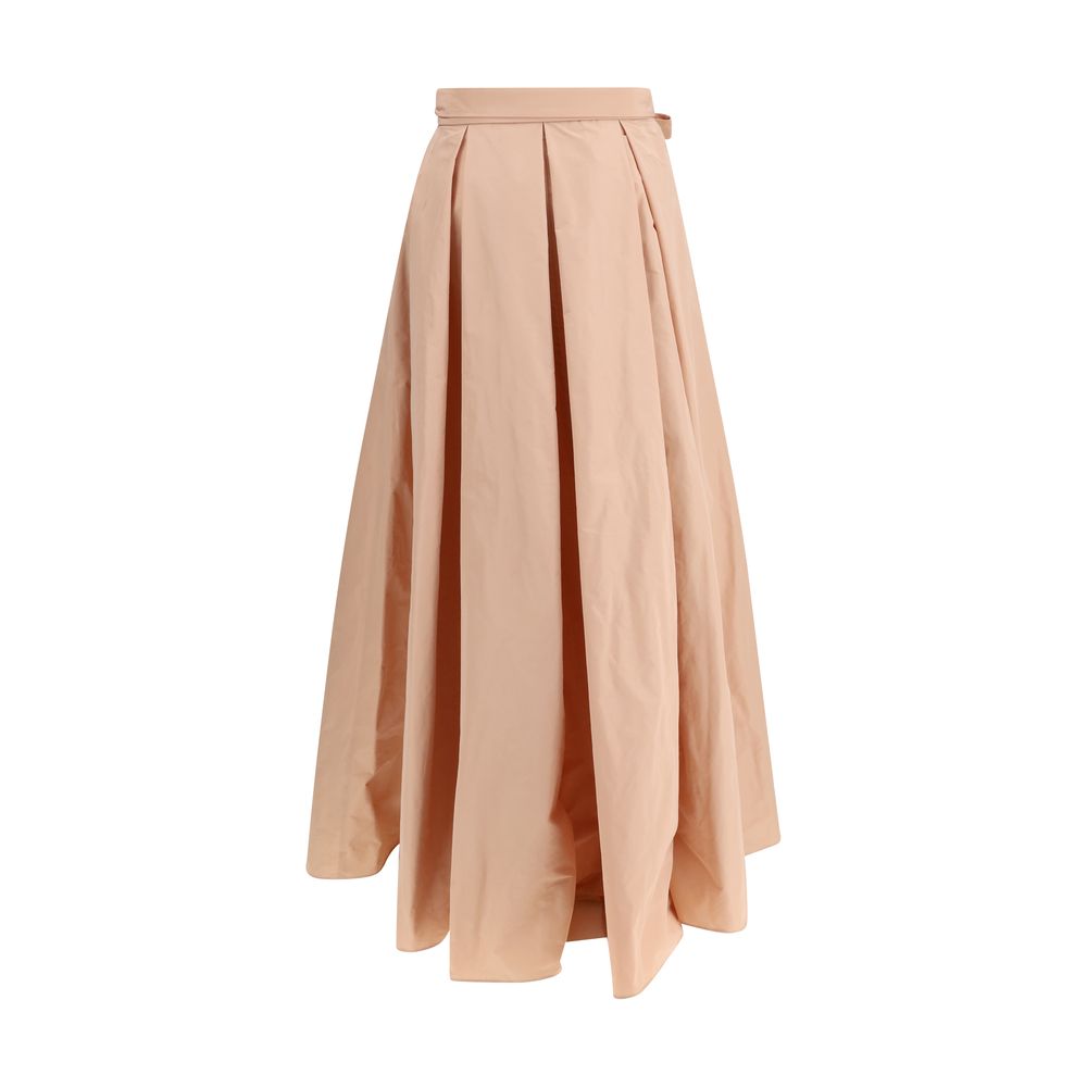 Multicolor Polyester Long Skirt