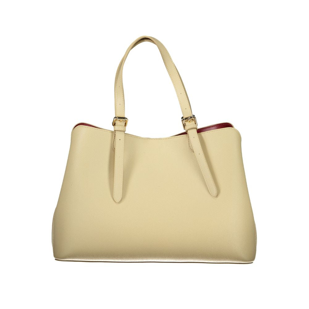 Beige Polyethylene Handbag