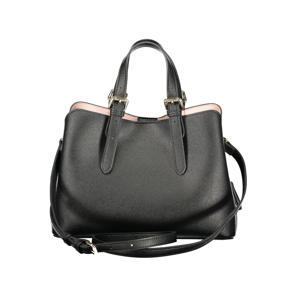 Nero Polyurethane Women Handbag