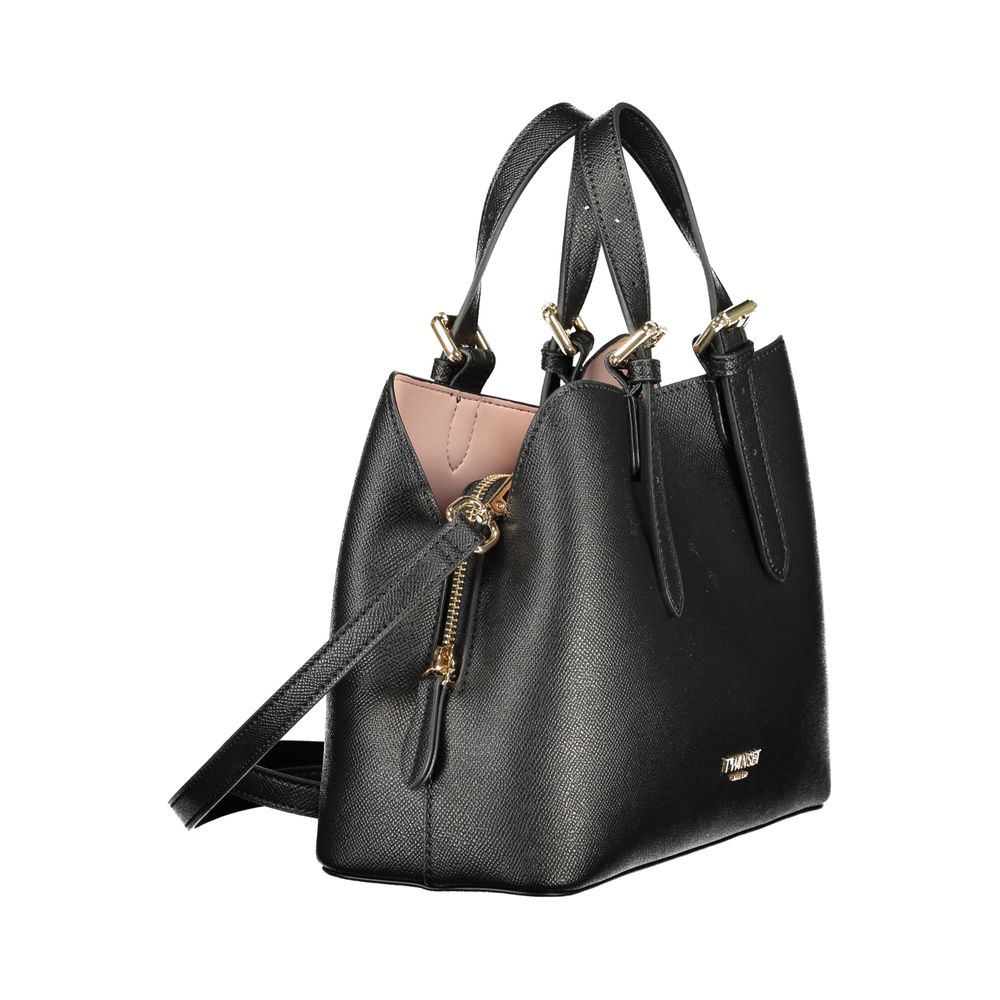 Nero Polyurethane Women Handbag