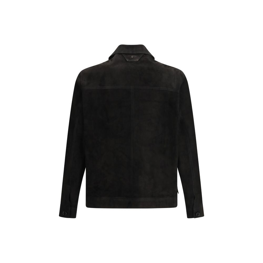 Black Calf Leather Bos Taurus Clothing