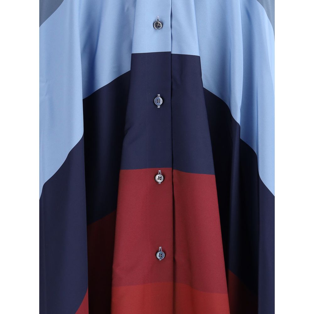 Multicolor Polyester Casual Dress