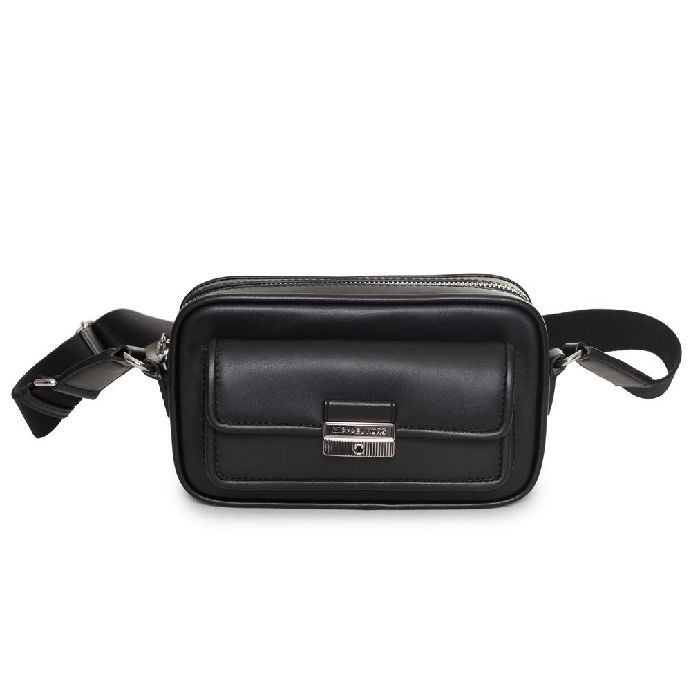 Black Fur Belt Bag