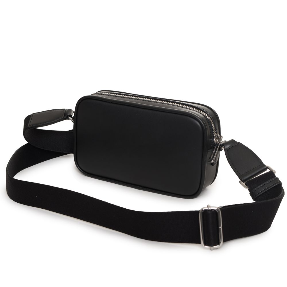 Black Fur Belt Bag