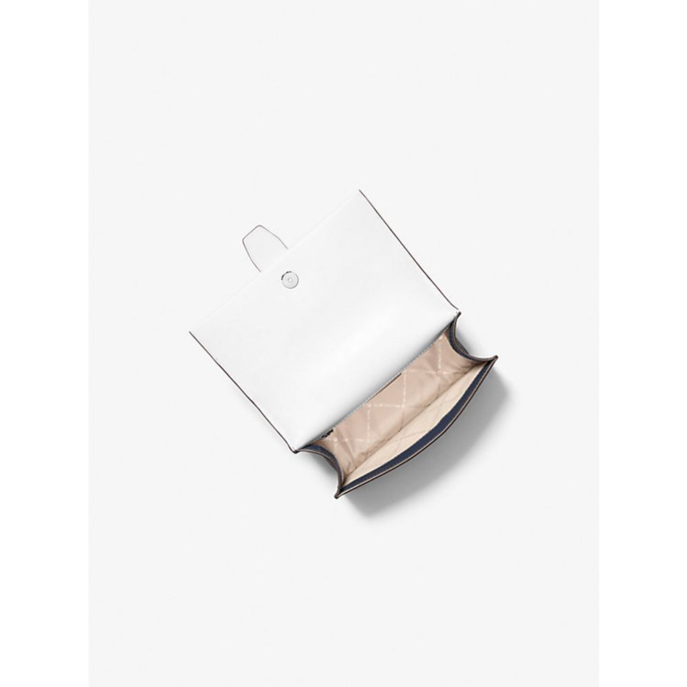 Blue Canvas Crossbody Bag